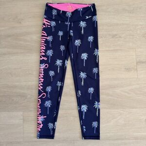 Lilly Pulitzer Luxletic Leggings Women's Small Palm Tree Print